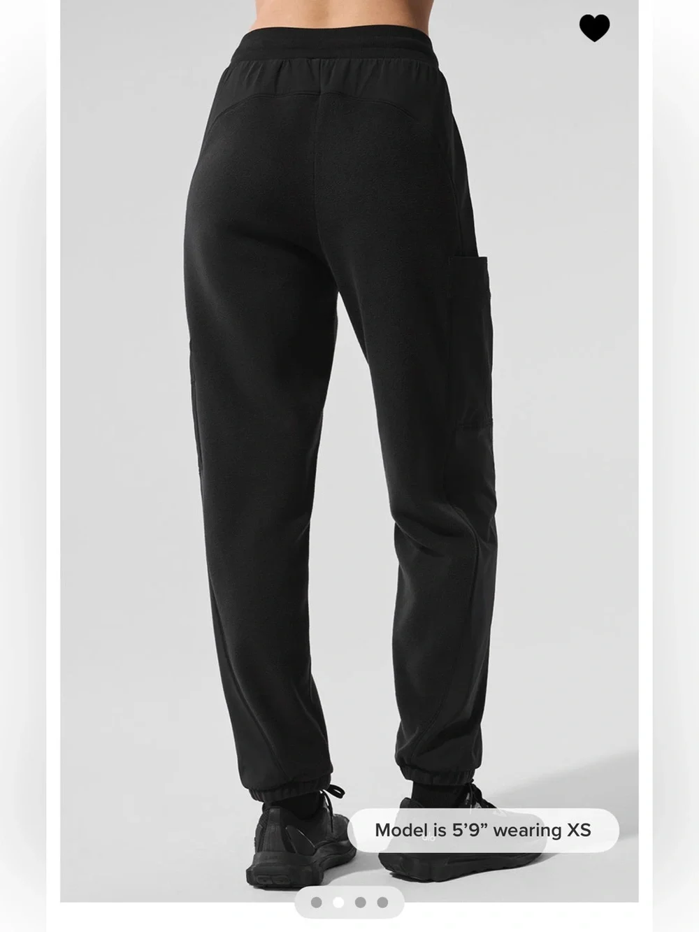 Alo yoga Polar Fleece Wintry Mix Pant - Black